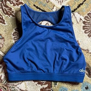 ALO Yoga Deep Blue Sports Bra